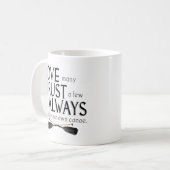 Liebe viele, vertrauen einigen kaffeetasse (Vorderseite Links)