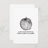 Liebe & Vielen Dank, nirgends hin, flache Karte (Vorne/Hinten)