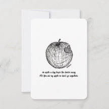 Liebe & Vielen Dank, nirgends hin, flache Karte