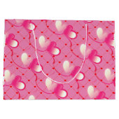 Liebe - Vielen Dank - Valentinstag große Geschenkt Geschenktüte (Rückseite)