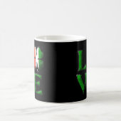 Liebe Vierblättriges Kleeblatt Irish Flag St. Patr Kaffeetasse (Mittel)