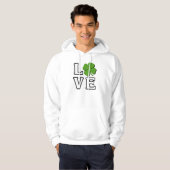 Liebe Vierblättriges Kleeblatt Patrick's Day Hoodie (Vorne ganz)