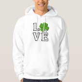 Liebe Vierblättriges Kleeblatt Patrick's Day Hoodie (Vorderseite)