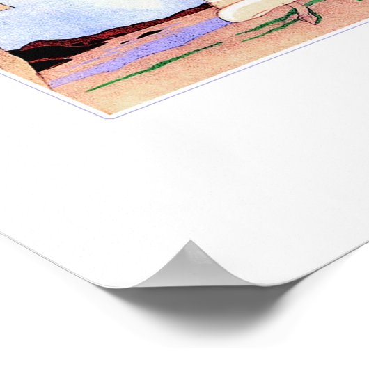 Liebe. Vintag Art Deco Print Poster (Ecke)