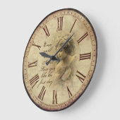 Liebe Vintag Große Wanduhr (Winkel)