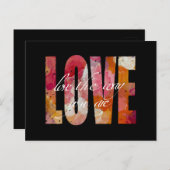 Liebe Vintag Postkarte (Vorne/Hinten)