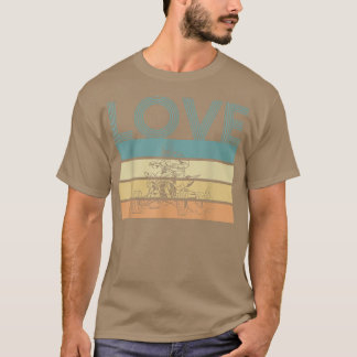 Liebe Vintag Retro Quad Bike Rider 1028 T-Shirt