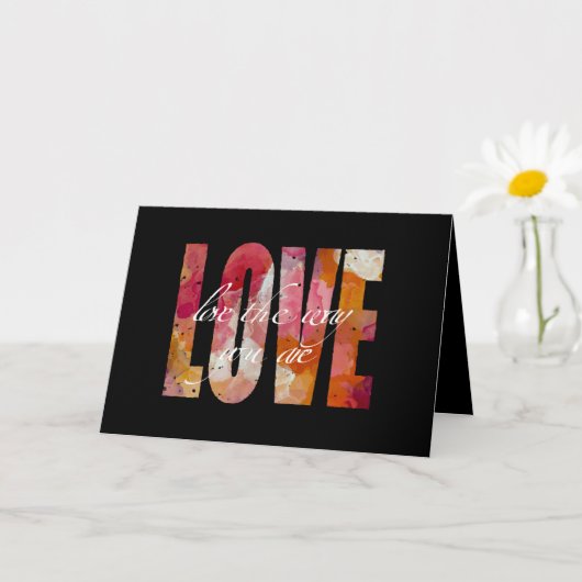 Liebe Vintage Karte (Kleine Pflanze)