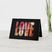 Liebe Vintage Karte (Vorderseite)