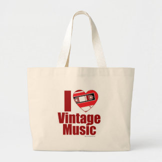 Liebe Vintage Musik Cooler Spaß Song Parco Civico- Jumbo Stoffbeutel