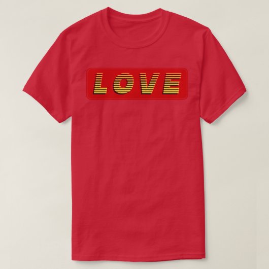 Liebe Vintage Retro Text T-Shirt (Design vorne)