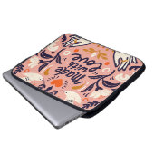 Liebe: Vintage rosa Komposition. Laptopschutzhülle (Vorne Knopf)