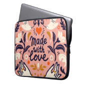Liebe: Vintage rosa Komposition. Laptopschutzhülle (Vorderseite Links)