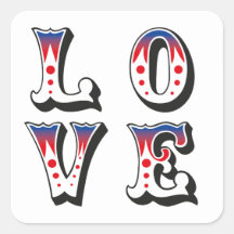 Liebe - Vintage Zirkus Karneval Stil