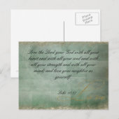 Liebe Vintager Biokoziffer Postkarte (Vorne/Hinten)