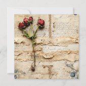 Liebe Vintager Dokumente mit Blume (2) (Vorderseite)