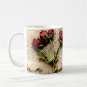 Liebe Vintager Dokumente mit Blume (2) Kaffeetasse (Links)
