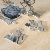 Liebe Vintager Dokumente mit Blume (2) Puzzle (Seite)