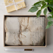Liebe Vintager Dokumente mit Blume (2) Seidenpapier (Geschenk)