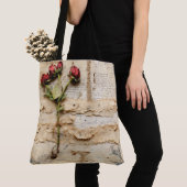 Liebe Vintager Dokumente mit Blume (2) Tasche (Von Nahem)