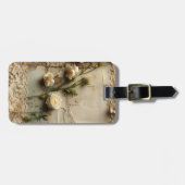Liebe Vintager Dokumente mit Blume (3) Gepäckanhänger (Vorderseite horizontal)