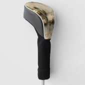 Liebe Vintager Dokumente mit Blume (3) Golf Headcover (angewinkelt)