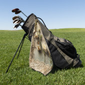 Liebe Vintager Dokumente mit Blume (3) Golfhandtuch (Gras)