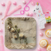 Liebe Vintager Dokumente mit Blume (3) Pappteller (Party)