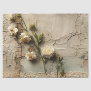 Liebe Vintager Dokumente mit Blume (3) Seidenpapier