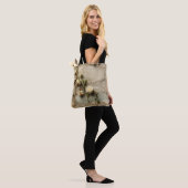 Liebe Vintager Dokumente mit Blume (3) Tasche (Am Model)