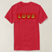 Liebe Vintager Retro-Text T-Shirt (Design vorne)