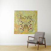 Liebe Vintager Schmetterling Wandteppich (Beispiel)