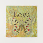 Liebe Vintager Schmetterling Wandteppich (Vorderseite)