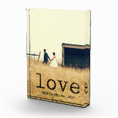 Liebe | Vintager Schreibmaschinentext und Ihr Foto (Rechts)