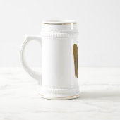 Liebe-Vintager Stilett-Schuh und Herzen Bierglas (Links)