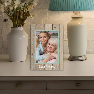 Liebe   Vintages Shabby Chic Holzrahmen Fotoplatte