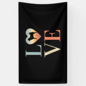 Liebe Vintages sibirisches Husky-Geschenk | Valent Banner (Vertikal)