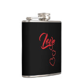 Liebe Vinyl umhüllte Flasche Flachmann (Rechts)