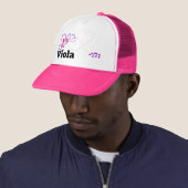 Liebe Viola Pink Lila Schmetterlingsherz Truckerkappe (Beispiel)