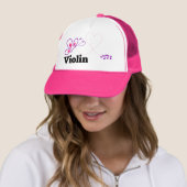 Liebe Violine Rosa Lila Schmetterlingsherz Truckerkappe (Beispiel)