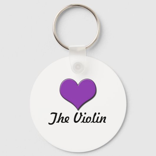 Liebe Violine Schlüsselanhänger (Vorderseite)