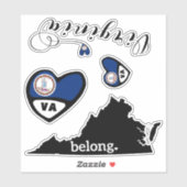 Liebe Virginia, Blatt Die Aufkleber schneiden (Blatt)