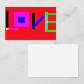 Liebe Visitenkarte (Vorne/Hinten)