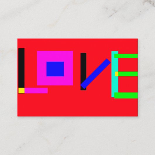 Liebe Visitenkarte (Vorderseite)