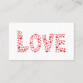 Liebe Visitenkarte (Rückseite)