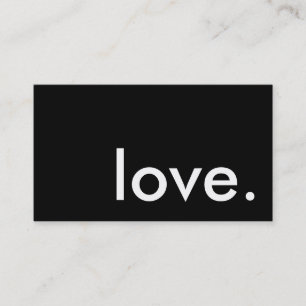Liebe. Visitenkarte