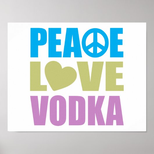 Liebe Vodka Poster (Vorne)