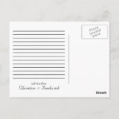 Liebe Vögel 2, danke Postcard Postkarte (Rückseite)