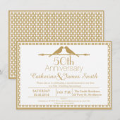 Liebe Vögel 50 Jahre Einladung (Vorne/Hinten)