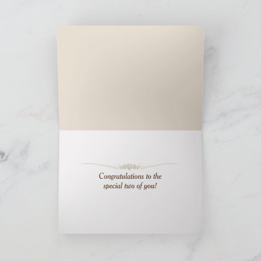 Liebe Vögel auf Seife Hochzeitsgratulation Karte (Innenseite)